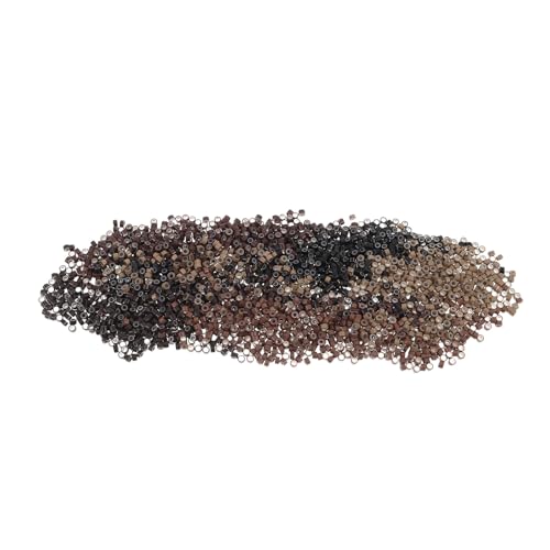 Micro anneaux extensions cheveux pour changer de tête en salon ou à la maison - 2500 perles