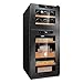 BLLXMX Armadio Umidificatore per Sigari Umidificatore per Sigari, Double Door Double Temperature Control 12-18 Degree Temperature Control