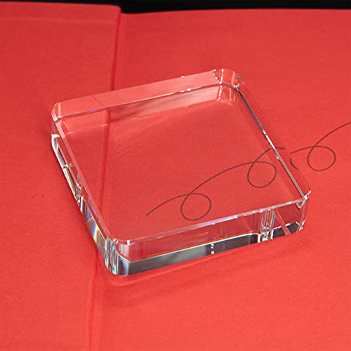 Staymax Clear Square Glass Block Paperweight #TOP4