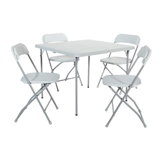 Office Star Table And Chair Set, Light Grey