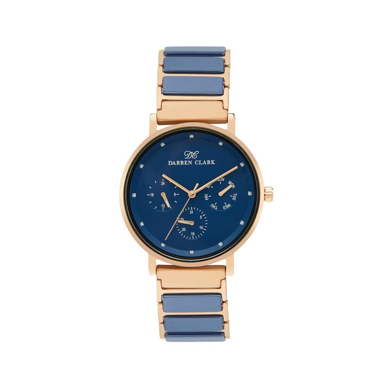 Darren Clark Blue Dial Analog Japness Quartz Ceramic Straps Classic Watch for Men 1006G-C0305 (B0C33S1FP9) Amazon Price History, Amazon Price Tracker