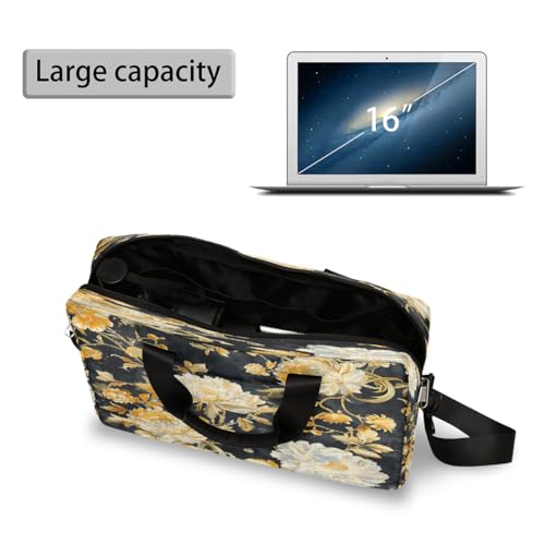Bolso Floral Amarillo para Laptop 16 Pulgadas miniatura 5