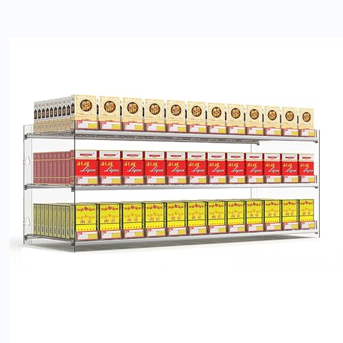 Expositor de cigarrillos automático transparente y organizador de pared