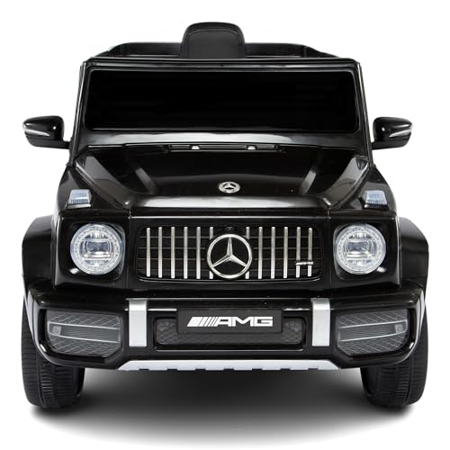 Babycar Macchina Elettrica per Bambini Mercedes G63 AMG 12V Mercedes elettrica per Bambini Robusta Fino a 25Kg con Licenza Ufficiale e Telecomando Porte Apribili ed MP3 (Nero)