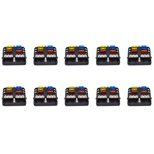 Bloc de fusibles étanche 6 voies 12V 24V marine pour bateau et camion