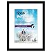 Americanflat 12x16 Black Picture Frame - Display Pictures 8x12 with Mat - Display Pictures 12x16 without Mat - Glass Front - Hanging Hardware Included