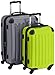 Produktbild HAUPTSTADTKOFFER - Alex - 2er Koffer-Set Hartschale glänzend, 65 cm + 55 cm, 74 Liter + 42 Liter, Silber-Apfelgruen