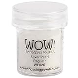 Este polvo es fácil de usar con la mayoría de los sellos, proporciona un suave Pearlescent Lustre replican la metálico polvos