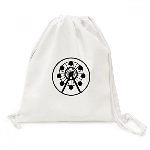 Sac cordon noir grande roue parfait pour vos sorties au parc d'attractions