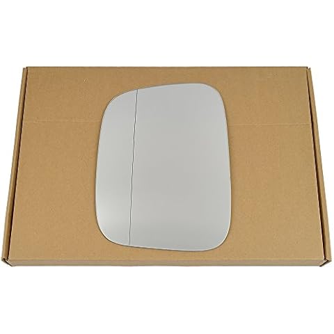 Less4spares Wing Mirror Glass Left Compatible with VW Transporter 2003-2009 STICK-ON Passenger Near Side with Blind Spot Cover