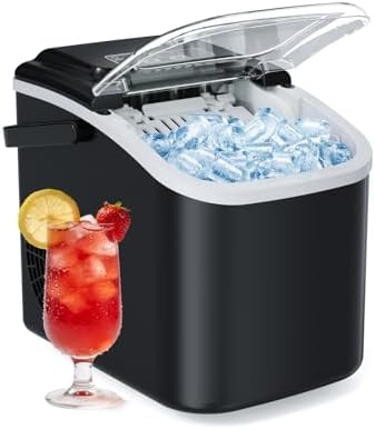 Mojgar Commercial Ice Maker Machine, 103lbs/24H with 33lbs Ice Storage Under Counter Ice Machine, Stainless Steel Built-in Freestanding Ice Maker Self-Cleaning for Home Bar