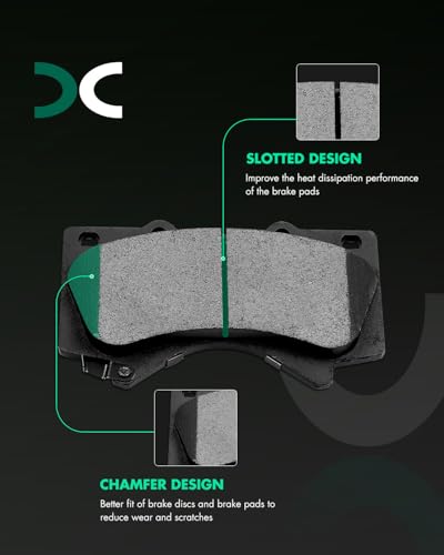Image of SCITOO D1303-8419 Disc Brake Pads Sets Ceramic Front Brake Pads w /Hardware