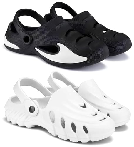 Image of Pampy Angel Combo Pack of 2 Slipper /Flip Flops /Slides /Clogs /Sandals for Men (Clog-700 Vs Clog 100)