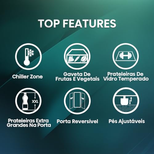 Frigobar Hisense 44 Litros Porta Reversível Branco 1 Porta RR58NW2A (220, Volts)