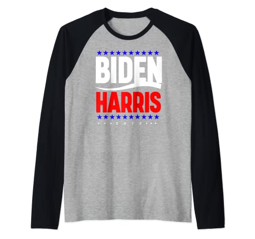 Pro Biden Harris 2020 Elezione Partito Democratico Maglia con Maniche Raglan