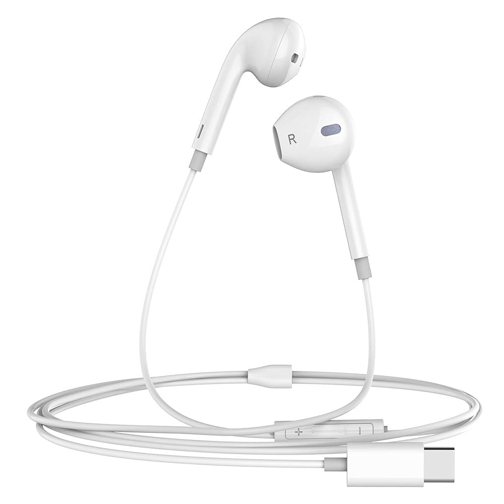 mcdodo Compatible with Smartphones HP-6070 Element Series Type-C Wired Earphones, White