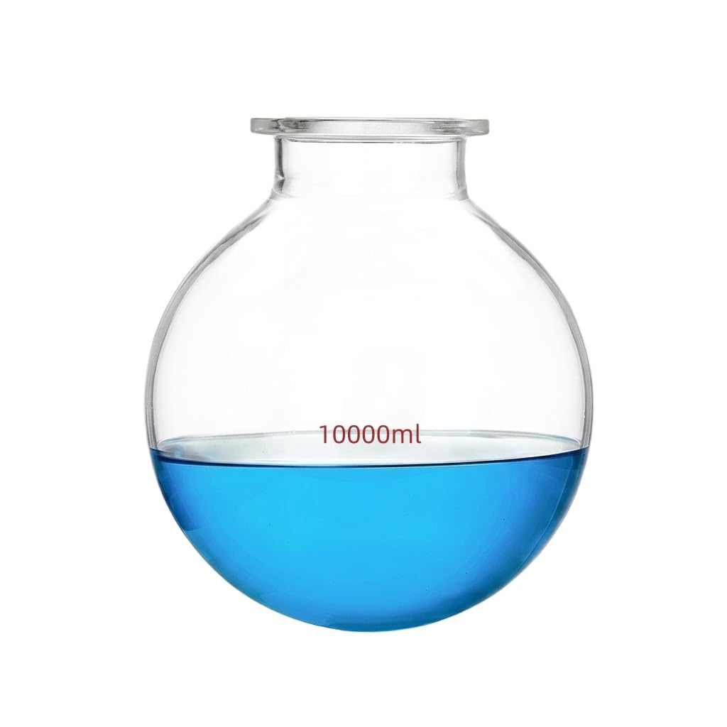 Wymienna Szklana Kolba Reakcyjna Sferyczne Dno-10000ml, 150mm Kołnierz