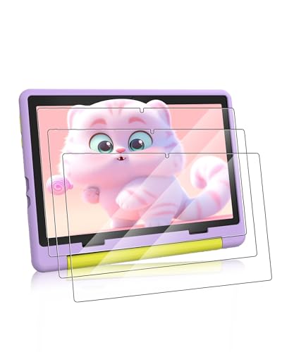3 Pack Displayschutz für Yicty KT1016 10 Zoll Tablet,daunke gehärtetes Glas Film Schutz,HD klar,blasenfrei,Ultra-resistent, Anti-Scratch
