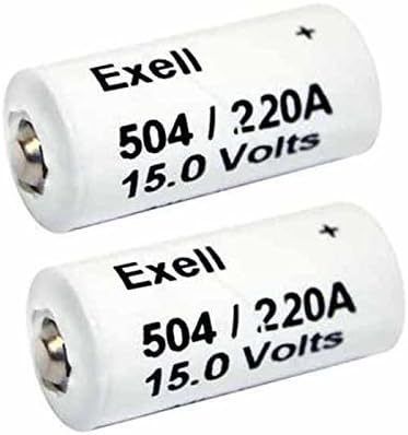 Exell Battery A220/504A 15-Volt Alkaline Battery (2 Pack)