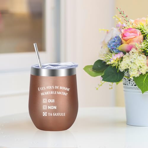 Idee Cadeau Meilleure Amie Femme Verre a Vin Cadeau Amitié Copine Fille – vue 7