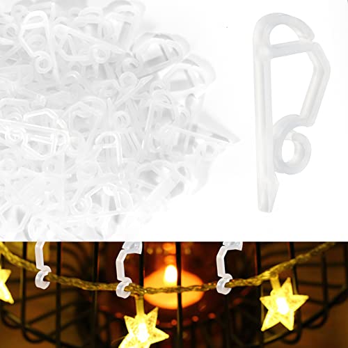 Oumuamua 120Pcs Christmas Light Clips Outdoor Gutter Hooks - Plastic Christmas Light Hooks Mini White Gutter Clips For Holiday Christmas Hanging Outdoor Lights #TOP2