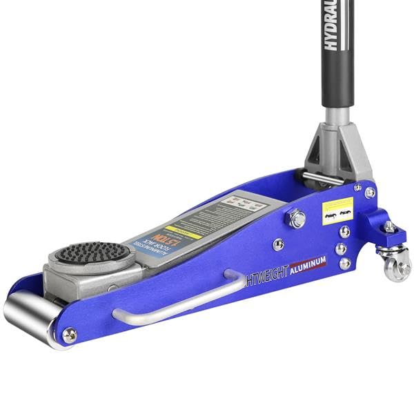 Gato de piso de carreras de aluminio azul para asistencia en pista