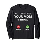 Photo Gallery your mom is calling shirt,funny mom shirts for dad,call mom maglia a manica Photo Gallery your mom is calling shirt,funny mom shirts for dad,call mom maglia a manica