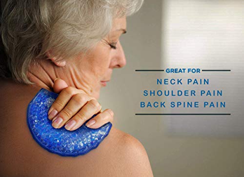Reusable Gel Ice Packs - Hot Cold Compress by Perfecore - Sciatica Treatment, Low Back, Neck, Shoulder Pain, Migraine Headache, Wisdom Tooth, Sinus - Reduce Eye Puffiness - 6 Pcs with Cloth Backing