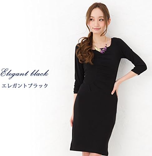 Amazon Co Jp ジャージーワンピース Lサイズ ロイヤルネイビー 人気カラー レディース ノーブル ワンピース 知的 大人 上品 結婚式 パーティーワンピース オフィス 40代 ワンピース Lサイズ ロイヤルネイビー 人気カラー 服 ファッション小物