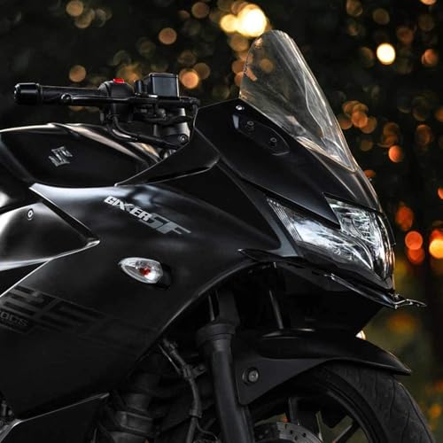 Image of Gixxer SF DB Visor Windshield Wind Deflector White Color