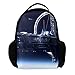 Raumfahrzeug Leichter atmungsaktiver Rucksack für Jungen und Mädchen Kinder Rucksack mit großer Kapazität für Schüler in der Schule und auf Reisen 27.5x13x40cm