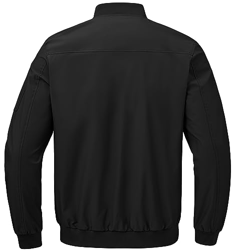 BGOWATU Men's Bomber Jacket Lightweight Windbreaker Jacket for Men Casual Fall Coat2