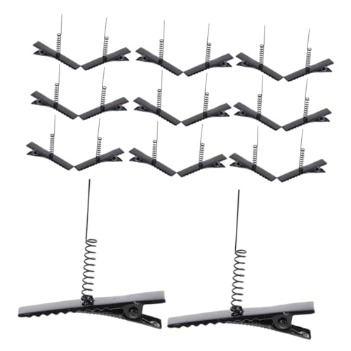 Happyyami 50�� �X�v�����O�J���m�n�V�N���b�v �w�A�N���b�v DIY �w�A�N���b�v�A�N�Z�T���[ DIY�̃w�A�s���N���b�v �X�v�����O�w�A�N���b�v �w�A�X�^�C�����O�N���b�v �S Black