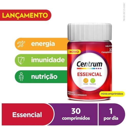 Kit 2x Centrum Essencial, Multivitamínico Adulto, Suplemento Vitamínico com Vitamina B, Vitamina D,