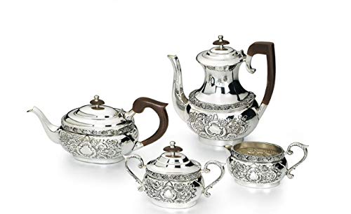 ROYAL QUEEN Servizio 4 Pezzi da tè e caffè in