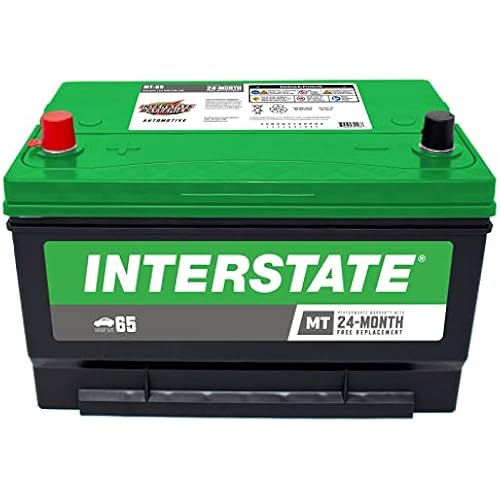 Interstate Batteries Group 65 Car Battery Replacement (MT-65) 12V, 675 CCA, 24 Month Warranty, Replacement Automotive Battery for Cars, Trucks, SUVs, Cargo Vans