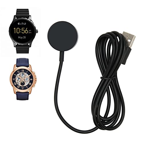 Reloj Cargador para Fossil Q Gen 1 para Fossil Q Gen 2 Founder para Fossil Q Gen 2 Wander para Fossil Q Gen 2 Marshal para Fossil Q Gen 3 Explorist para Fossil Q Gen 3 Venture (Negro)