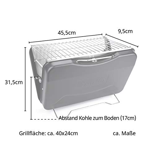 Koffergrill Taino Mox Holzkohlegrill für Camping und BBQ
