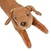 WHAT ON EARTH Dachshund Draft Dodger - Animal Shaped Weighted Door/Window Breeze and Bug Guard, Noise Reducer Draft Stopper - 41 1/2" Long