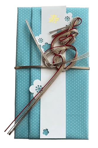 フォーラムアート ハンカチで出来た御祝儀袋「心込袋」 ターコイズドット F-106