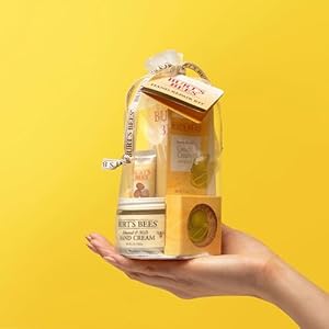 Burt's Bees Gifts Ideas - Hand Repair Set, 3 Hand Creams plus Gloves - Almond Milk, Lemon Butter Cuticle Cream, Shea Butter Repair Burts Bees Gifts Ideas Hand Repair Set 3 Hand Creams plus Gloves Almond Milk Lemon Butter Cuticle Cream Shea Butter Repair