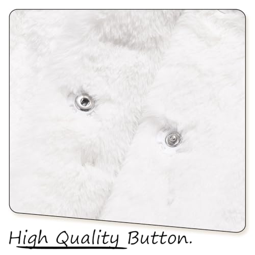 Girls Faux Fur Long Coat for 4-12 Years Winter Jacket Fluffy Warm Elegant Outerwear4