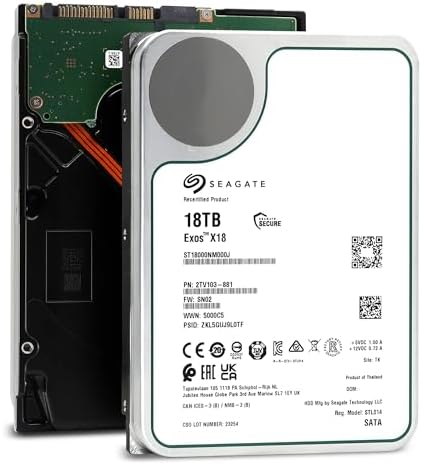 Seagate EXOS X18 18TB ST18000NM000J Interne Server Festpl…