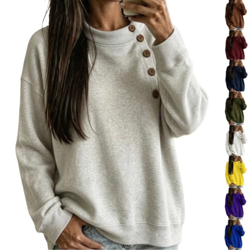 Mock Neck Sweatshirts for Women Long Sleeve Women's Sweatshirts Pullover - image 1