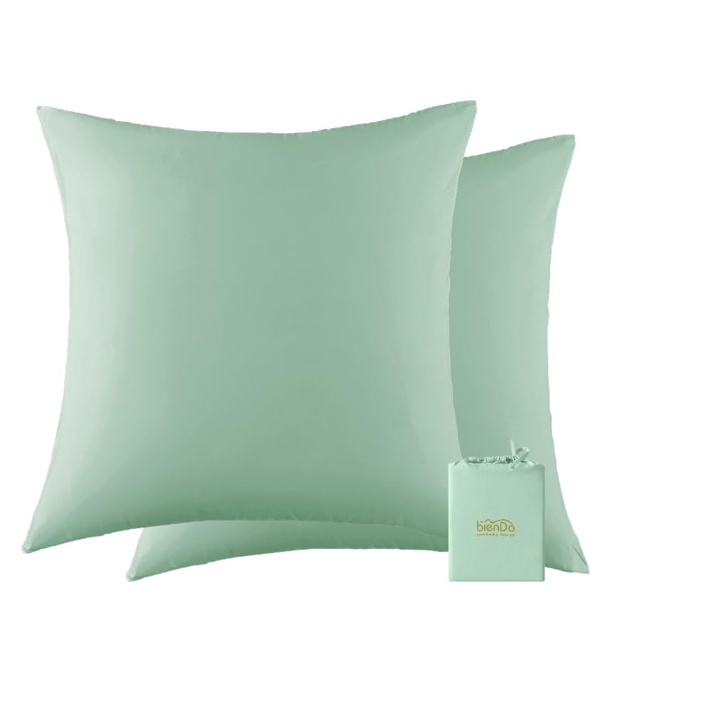 Taie d'oreiller 65x65 bambou rafraîchissante et anti-acarien lot de 2
