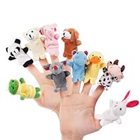 DealKits 20er Fingerpuppen Set - Plüschtier Fingerpuppen für Kindergeburtstag Weihnachten Halloween - Baby Mitgebsel, Kinderparty Geschenke für Jungen & Mädchen - Adventskalinder Füllung Für Kinder
