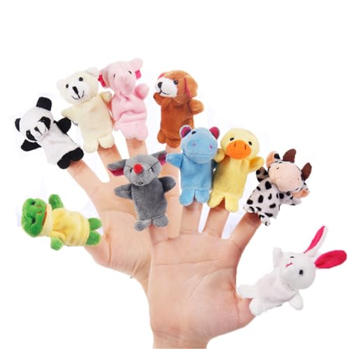 LivDeal Fingerpuppen [20-TLG]Baby Mitgebsel Kindergeburtstag Finger Plüschtier Set Jungen und Mädchen Geschenke für Ostereier und Kinderparty
