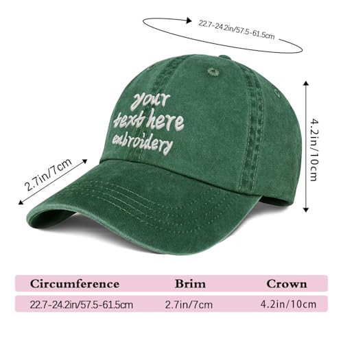 Gorra de béisbol bordada personalizada para mujer miniatura 3
