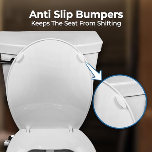 Geniebidet RB-STEALTH Slow-Close Round Bidet Toilet Seat thumb #2