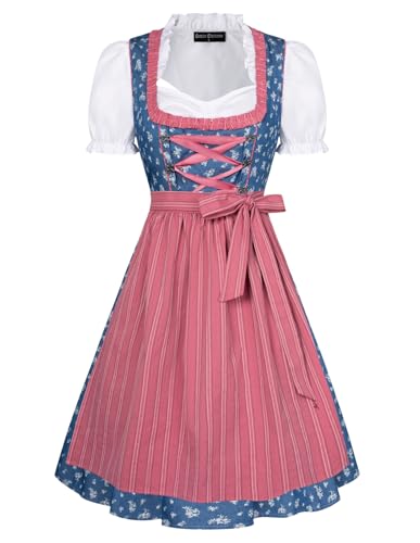 Scarlet Darkness Oktoberfest Carnival Costumes for Women German Dirndl Cosplay Dress